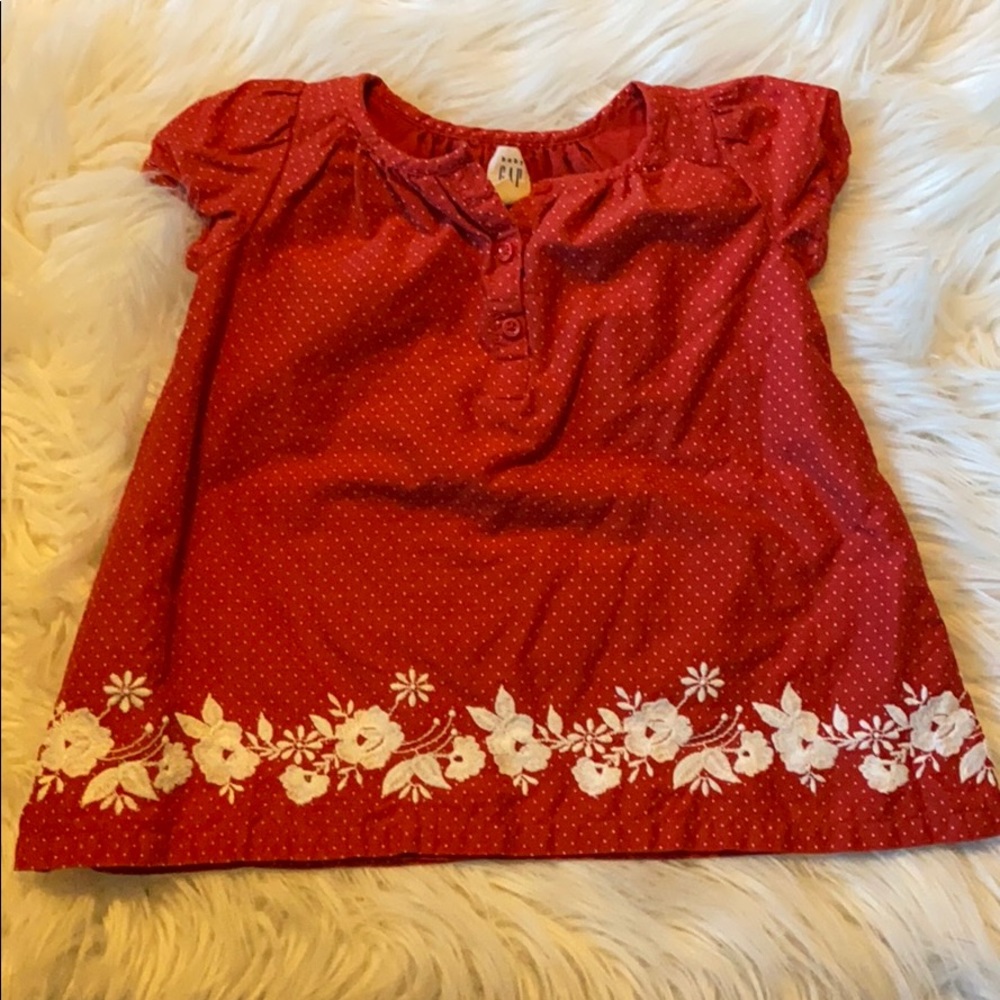 Baby GAP girls red dress 6-12 months